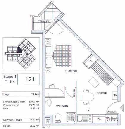 Lot Plan Example - Two Person Studio